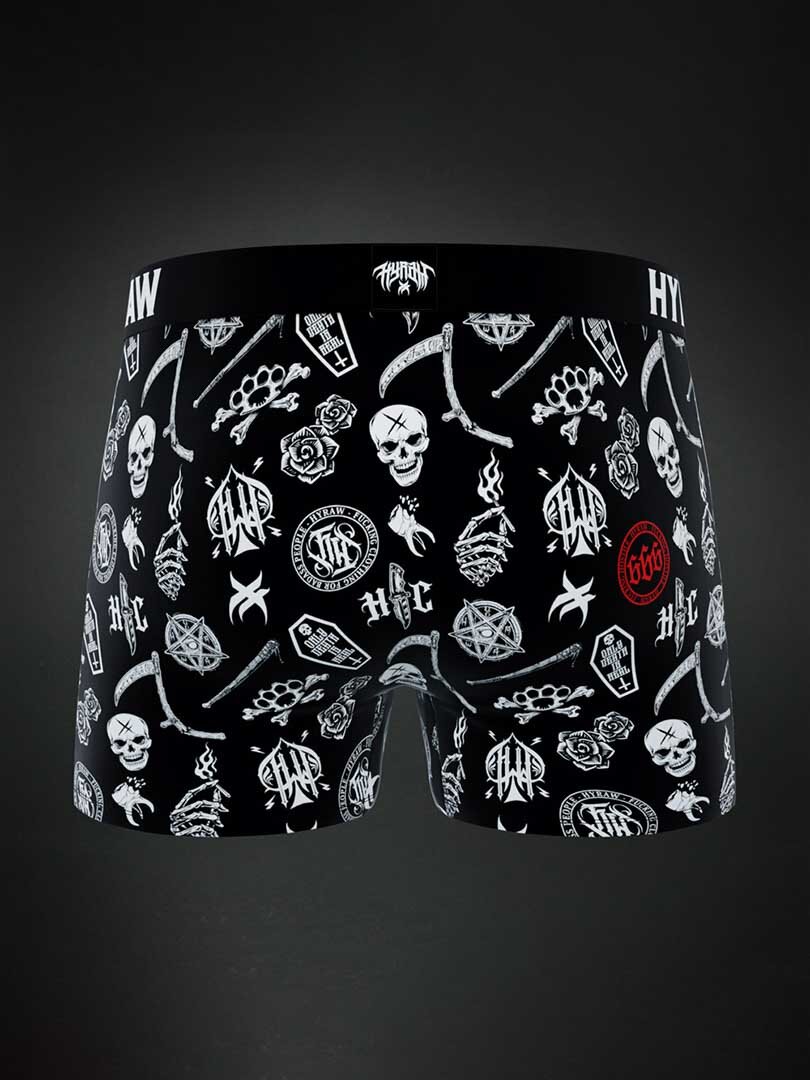 Hyraw Tatoo Flash Boxer - Svart
