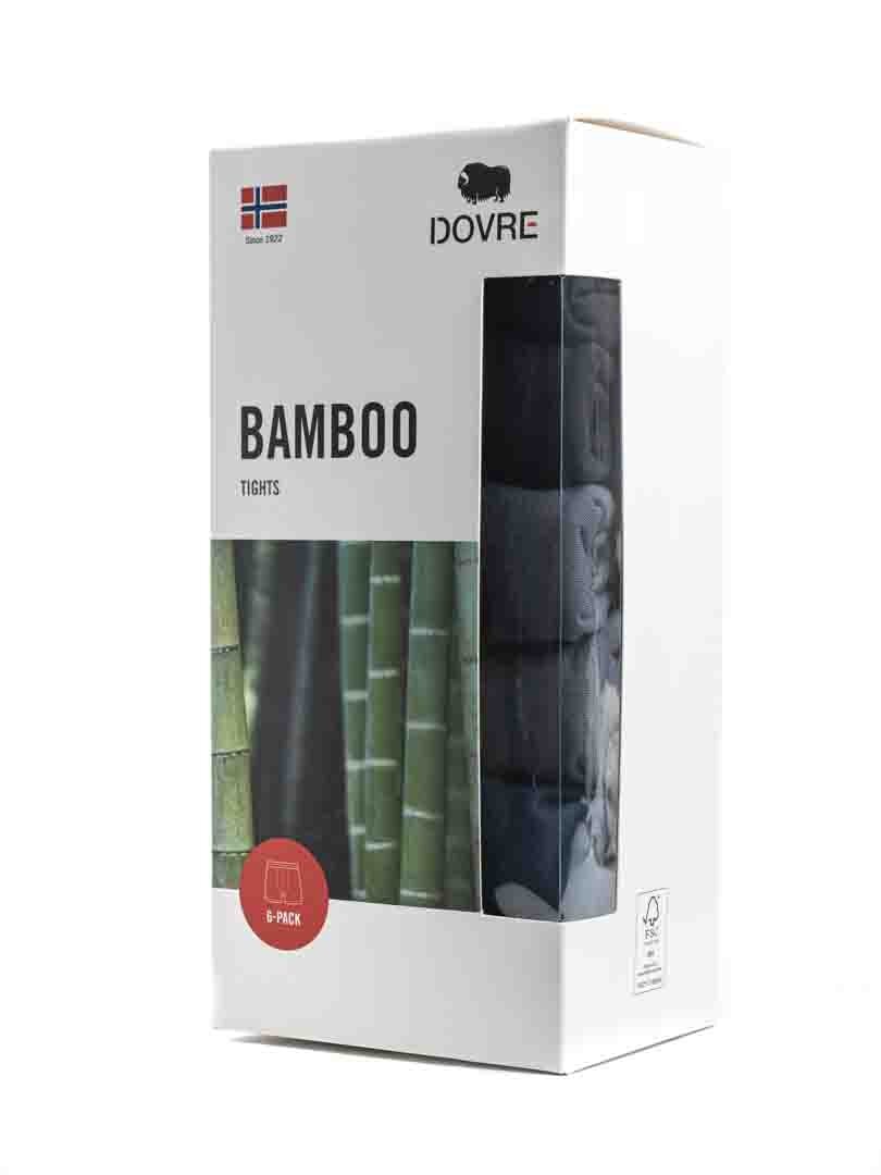 6-pack Dovre Bamboo Boxer - Svart/Grå/Mørkeblå