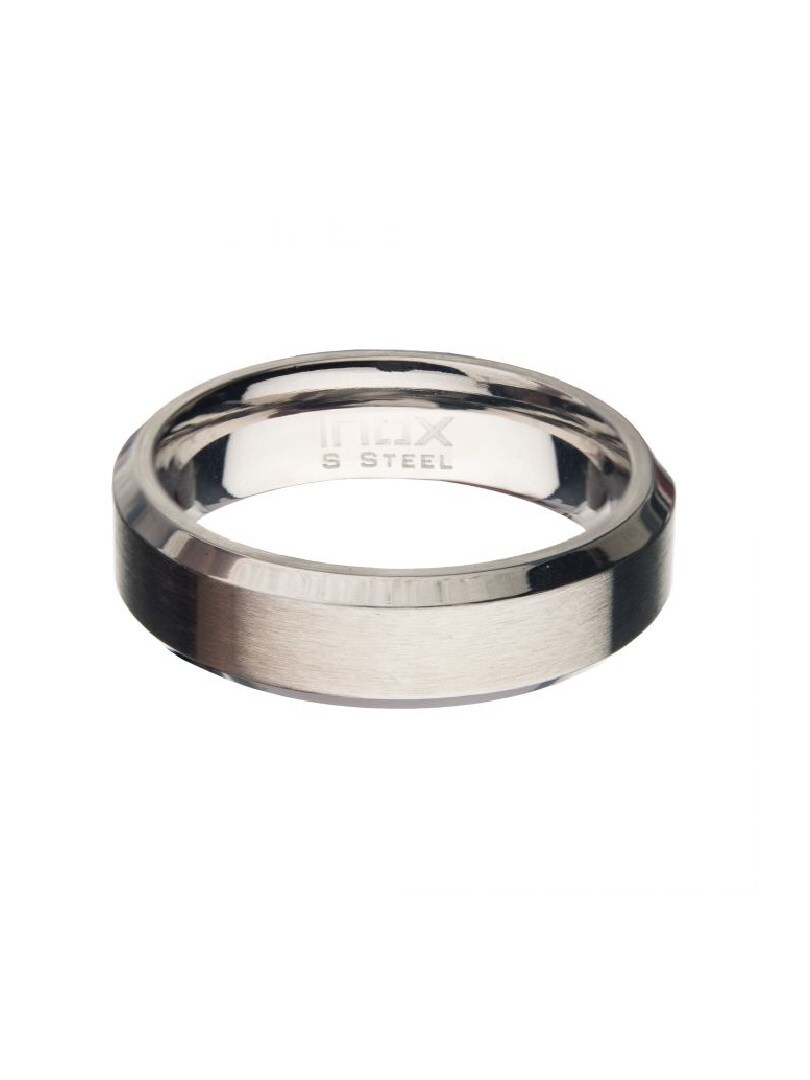 Beveld Stainless  Ring - Silver