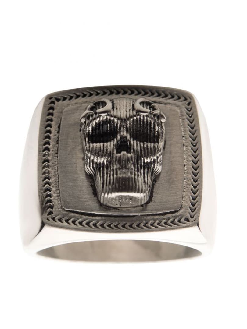 3D Skull Inox Ring - Silver