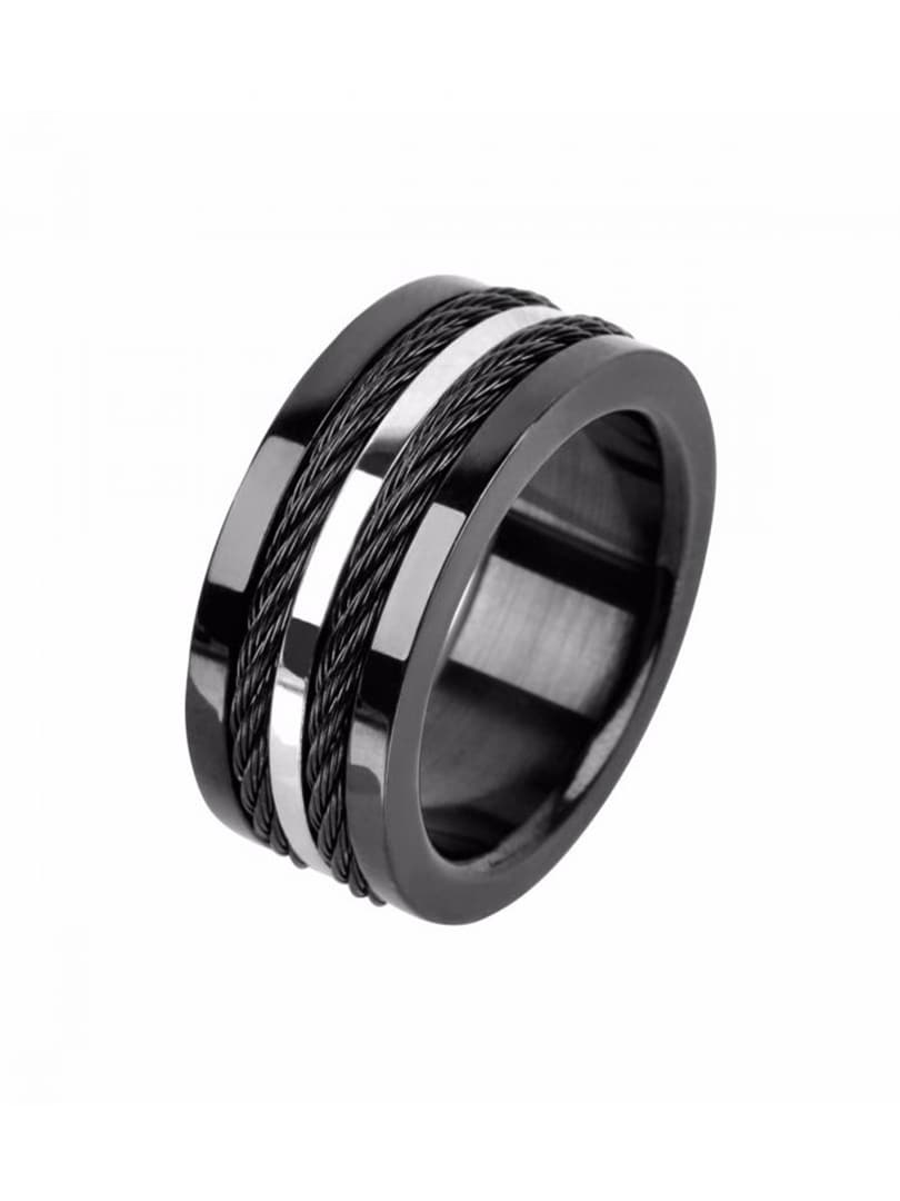 Industrial Cabel Inox Ring - Svart