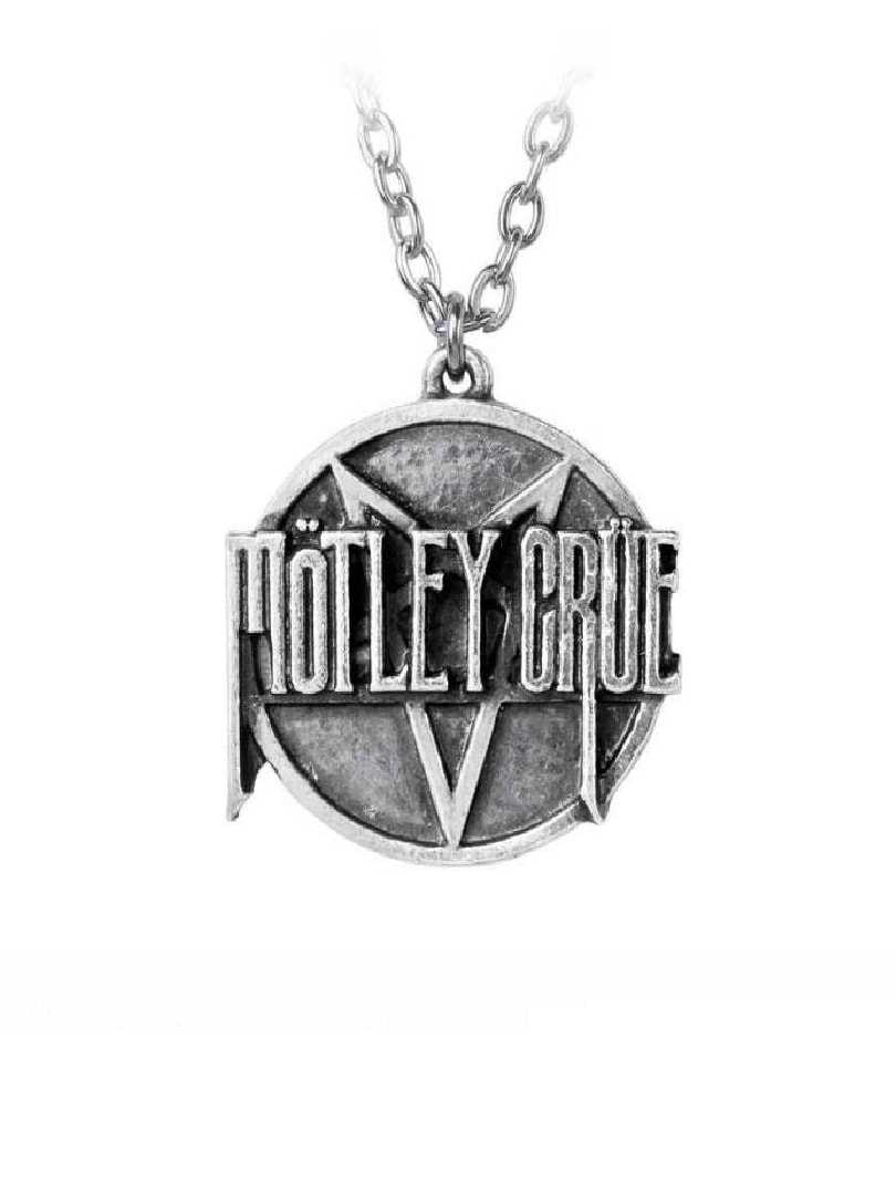 Motley Crue Pentagram Disc Halskjede - Sølv