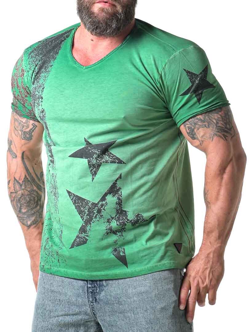 Modern Star T-skjorte - Grønn