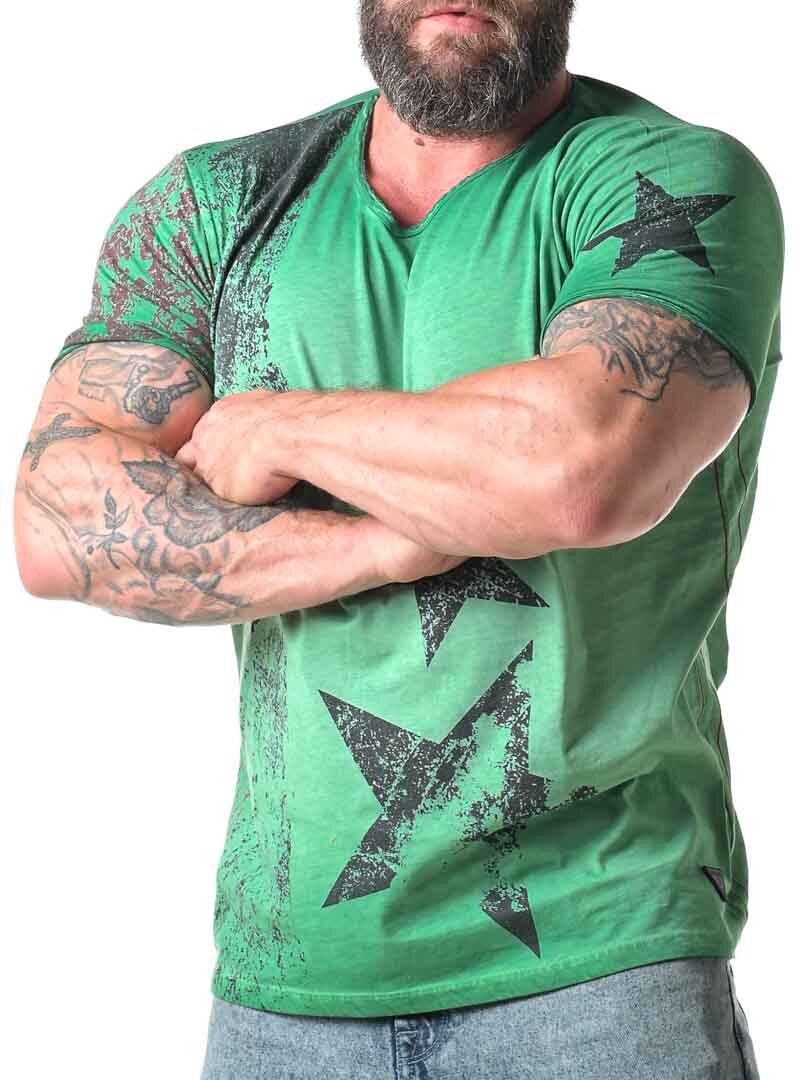 Modern Star T-skjorte - Grønn