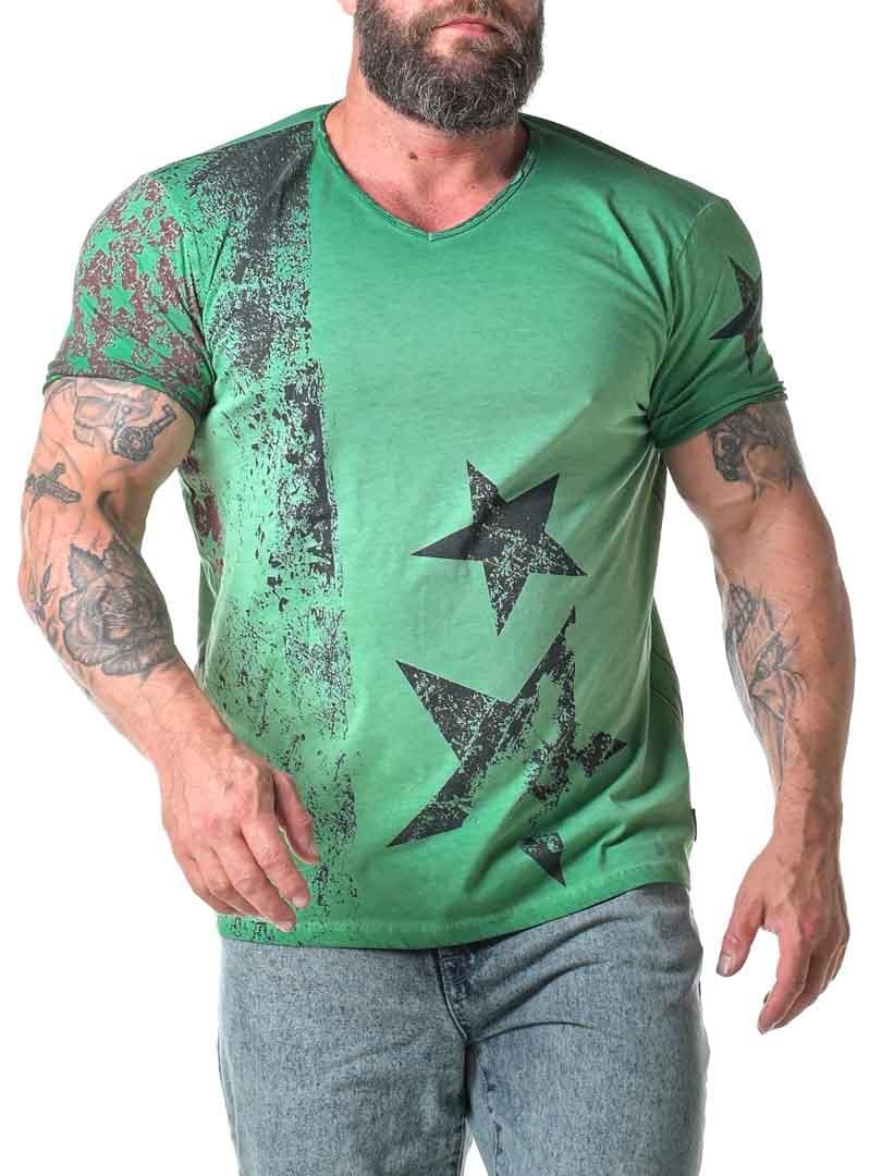 Modern Star T-skjorte - Grønn