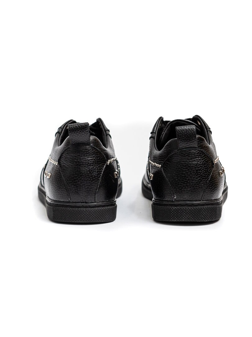 RD Rivet Leather Sneakers - Svart