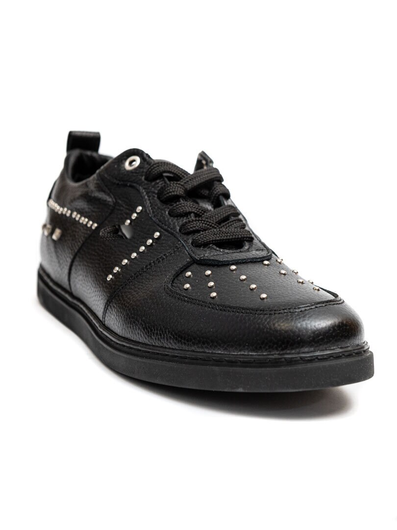 RD Rivet Leather Sneakers - Svart