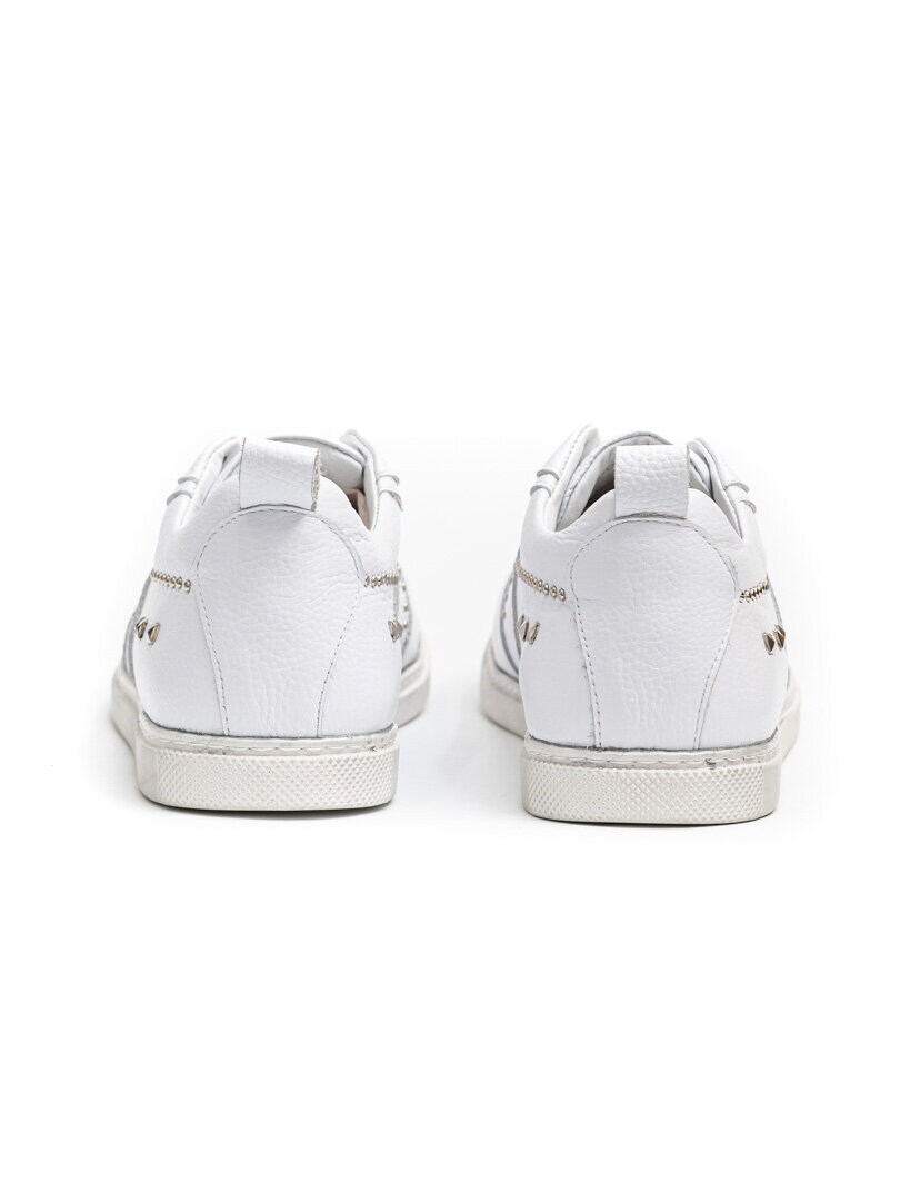 RD Rivet Leather Sneakers - Hvit