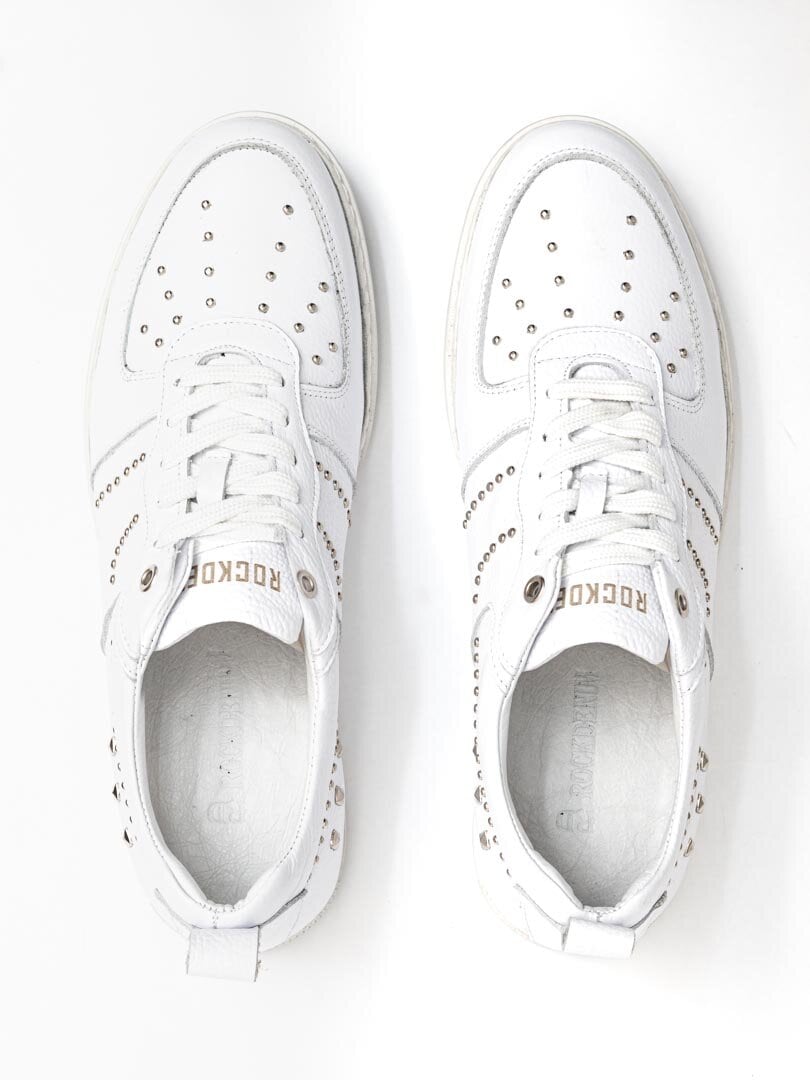 RD Rivet Leather Sneakers - Hvit