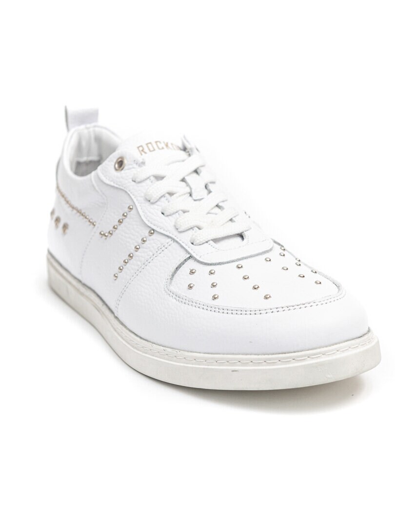 RD Rivet Leather Sneakers - Hvit