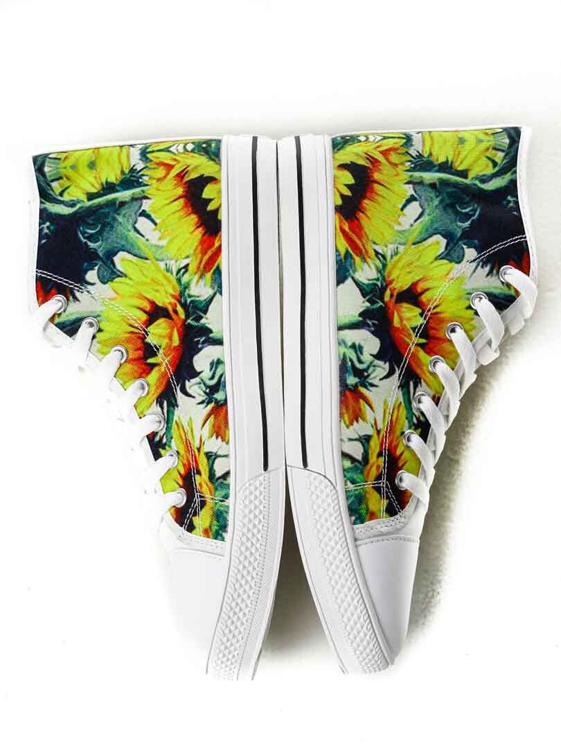 High Top Sunflower Sneakers - Hvit
