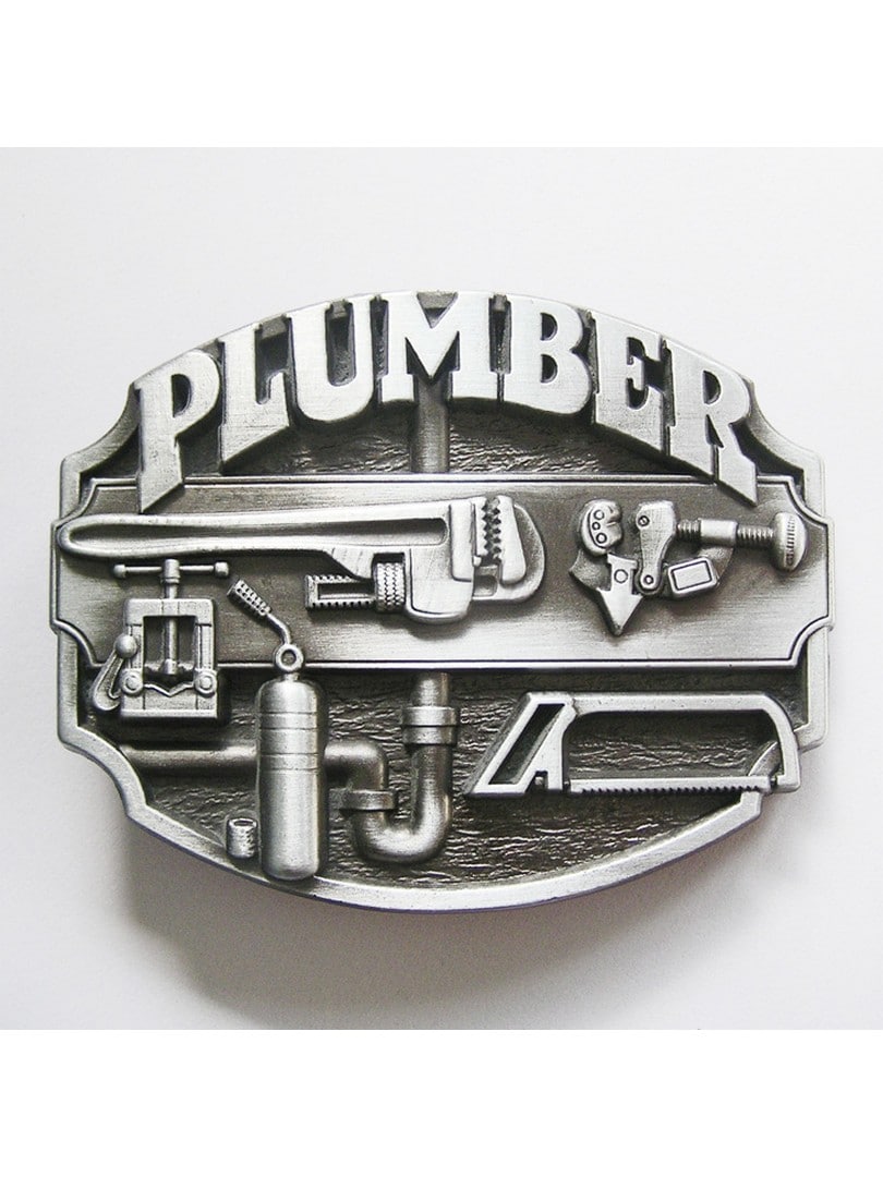 Plumber Rørlegger  Beltespenne - Sølv