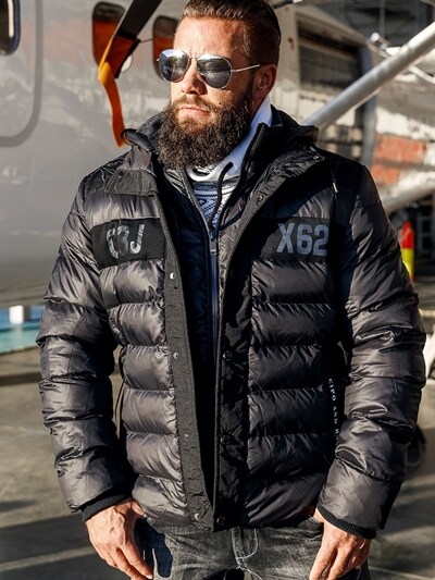 Nettbutikk med jakker Svalbard Vinterjakke Navy RockDenim