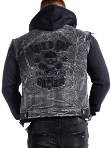 B-Denim hoodie-black (7)