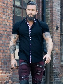 Clubstar Kortermet Skjorte Svart RockDenim Clubstar Kortermet Skjorte Svart RockDenim